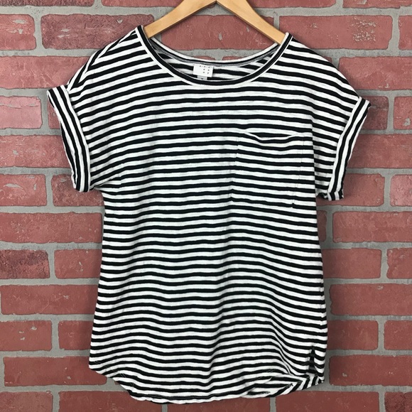 a.n.deawy Tops - A.n.deawy Striped Bubble Texture Knit Top